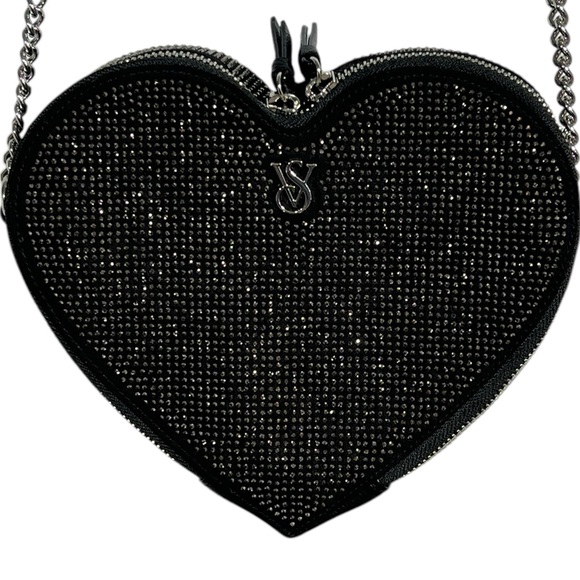 VICTORIA'S SECRET
Heart Crossbody Bag with shimmering black gunmetal rhinestones - Picture 11 of 13